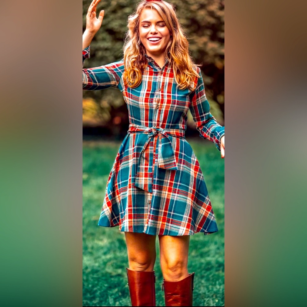 Kiel James Patrick Woodstock Trail Flannel Dress.